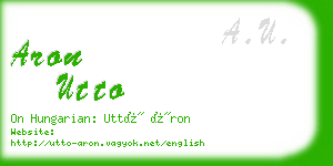 aron utto business card